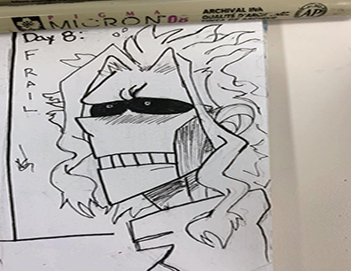 All Might drawing